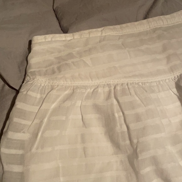 White Striped Lined Skirt Size 6 - Picture 2 of 8